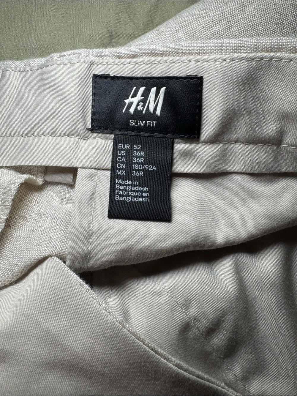H&M light tan